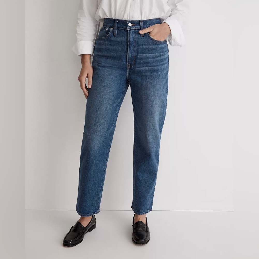 Madewell The Perfect Vintage Straight Jean in Mayfield Wash, Size 28